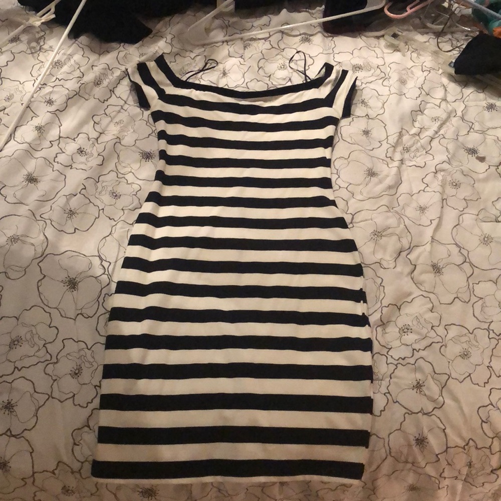 Express striped, stretchy dress